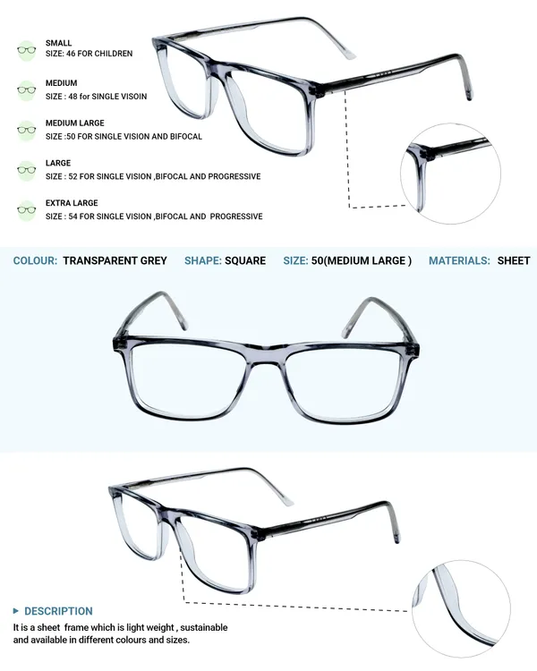 Transparent_Grey_Square_Shaped_Premium_Acetate_Full_Rim_Lightweight_Premium_Eye_Frames_For_Unisex_|_Blue_Ray_Zero_Power