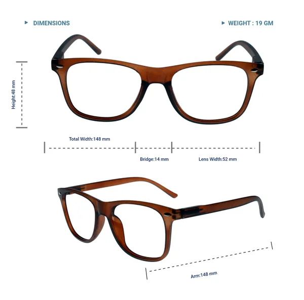 Brown_Wayfarer_Shape_Tr_Full_Rim_Frames_Lightweight_Eyeframes_And_Eyewear_For_Unisex_|_Blue_Ray_Zero_Power