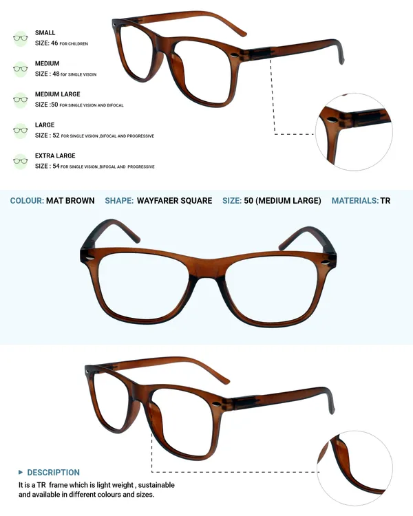 Brown_Wayfarer_Shape_Tr_Full_Rim_Frames_Lightweight_Eyeframes_And_Eyewear_For_Unisex_|_Blue_Ray_Zero_Power