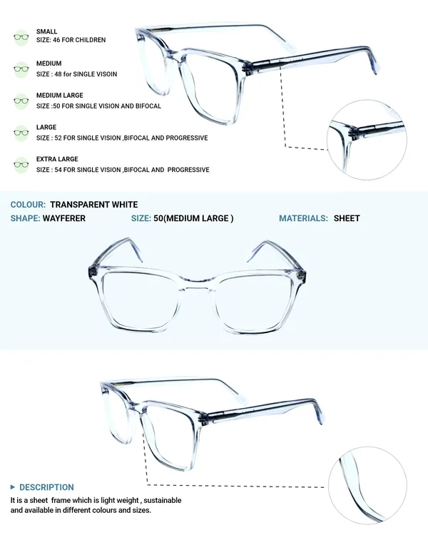 Transparent_White_Wayfarer_Shaped_Premium_Acetate_Full_Rim_Lightweight_Premium_Eye_Frames_For_Unisex_|_Blue_Ray_Zero_Power
