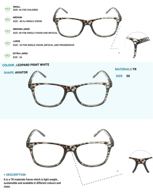 White_Wayfarer_Shape_Tr_Full_Rim_Frames_Lightweight_Eyeframes_And_Eyewear_For_Unisex_|_Blue_Ray_Zero_Power