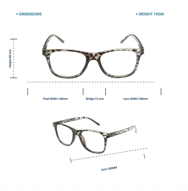 White_Wayfarer_Shape_Tr_Full_Rim_Frames_Lightweight_Eyeframes_And_Eyewear_For_Unisex_|_Blue_Ray_Zero_Power