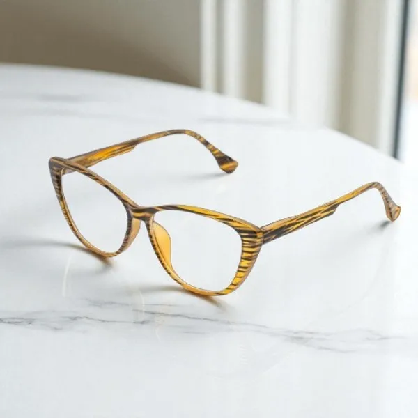 Brown_&_Yellow_Tr_Full_Rim_Mat_Finish_Eye_Frames_For_Unisex_|_Blue_Ray_Zero_Power