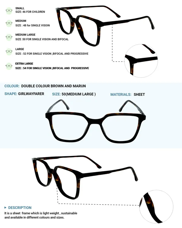 Brown_&_Maroon_Wayfarer_Shaped_Premium_Acetate_Full_Rim_Women_Lightweight_Premium_Eye_Frames_For_Unisex_|_Blue_Ray_Zero_Power