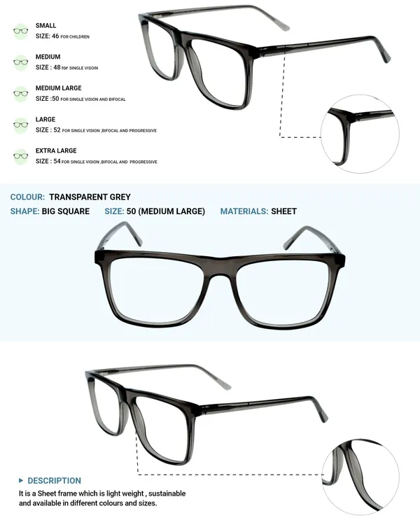 Transparent_Gray_Square_Shaped_Premium_Acetate_Full_Rim_Lightweight_Premium_Eye_Frames_For_Unisex_|_Blue_Ray_Zero_Power