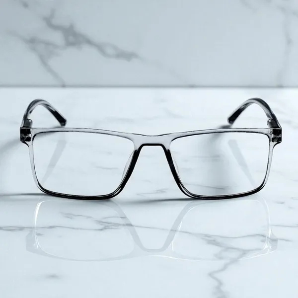 Transparent_&_Grey_Square_Shape_Tr_Full_Rim_Frames_Lightweight_Eyeframes_And_Eyewear_For_Unisex_|_Blue_Ray_Zero_Power