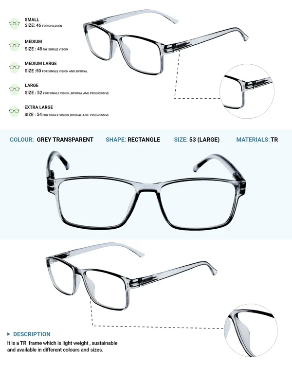 Grey_&_Transparent_Recatngle_Shape_Tr_Full_Rim_Frames_Lightweight_Eyeframes_And_Eyewear_For_Unisex_|_Blue_Ray_Zero_Power