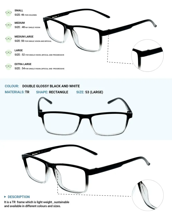 Black_&_White_Recatngle_Shape_Tr_Full_Rim_Frames_Lightweight_Eyeframes_And_Eyewear_For_Unisex_|_Blue_Ray_Zero_Power