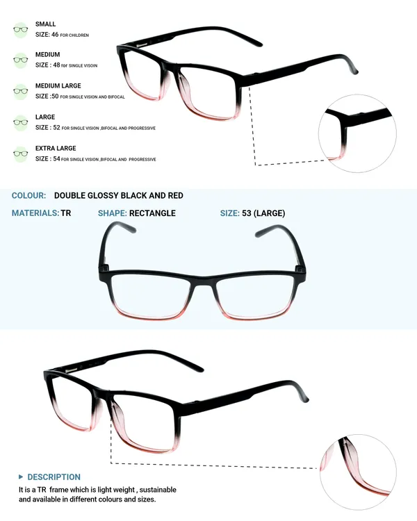 Black_&_Red_Recatngle_Shape_Tr_Full_Rim_Frames_Lightweight_Eyeframes_And_Eyewear_For_Unisex_|_Blue_Ray_Zero_Power