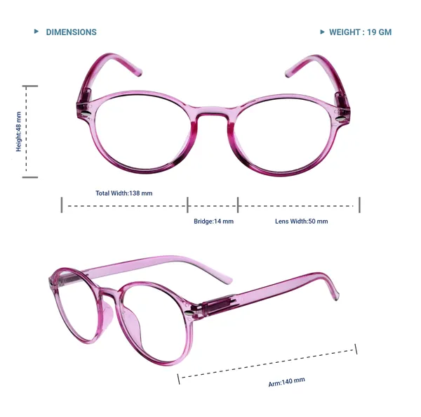 Transparent_Pink_Round_Shape_Tr_Full_Rim_Frames_Lightweight_Eyeframes_And_Eyewear_For_Unisex_|_Blue_Ray_Zero_Power