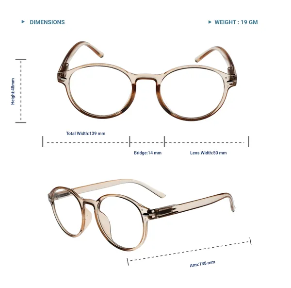 Light_Brown_Round_Shape_Tr_Full_Rim_Frames_Lightweight_Eyeframes_And_Eyewear_For_Unisex_|_Blue_Ray_Zero_Power