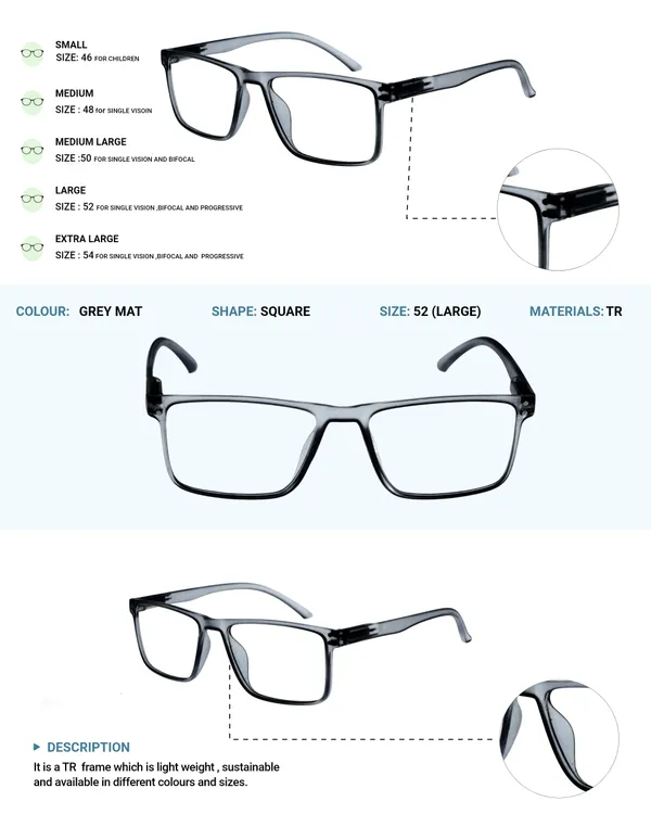 Grey_Square_Shape_Tr_Full_Rim_Frames_Lightweight_Eyeframes_And_Eyewear_For_Unisex_|_Blue_Ray_Zero_Power