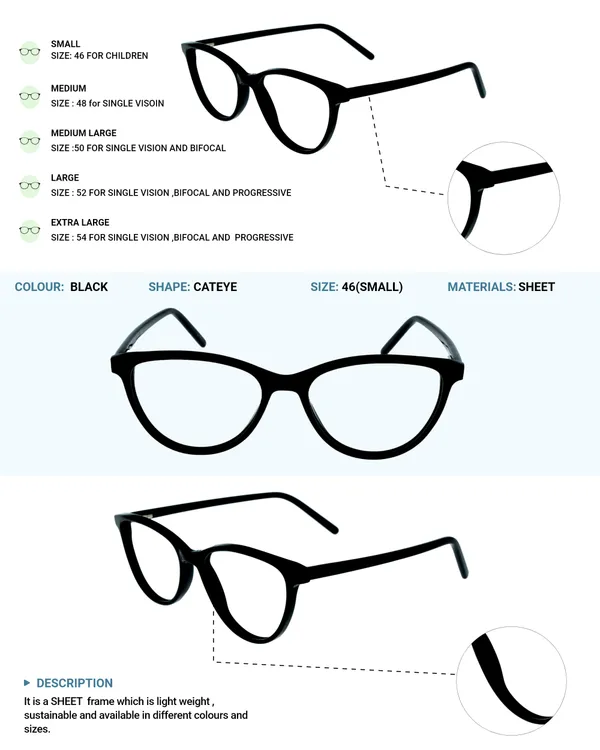 Black_Cat_Eye_Shaped_Premium_Acetate_Full_Rim_Women_Lightweight_Premium_Eye_Frames_For_Unisex_|_Blue_Ray_Zero_Power