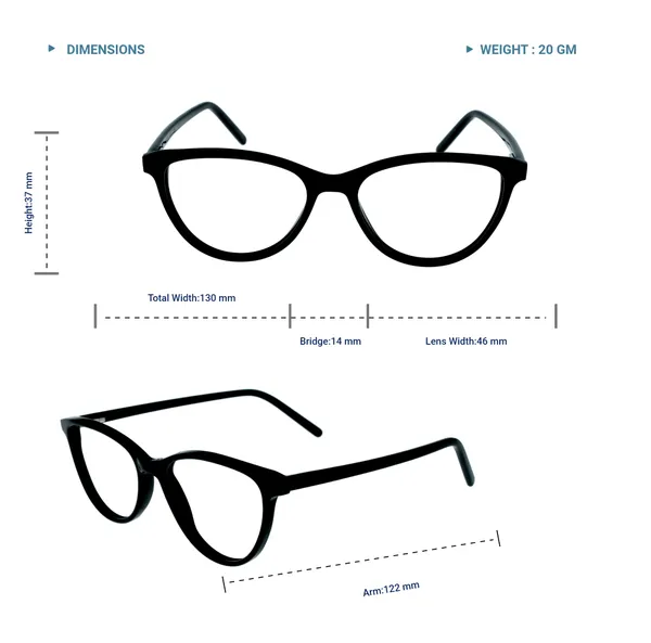 Black_Cat_Eye_Shaped_Premium_Acetate_Full_Rim_Women_Lightweight_Premium_Eye_Frames_For_Unisex_|_Blue_Ray_Zero_Power