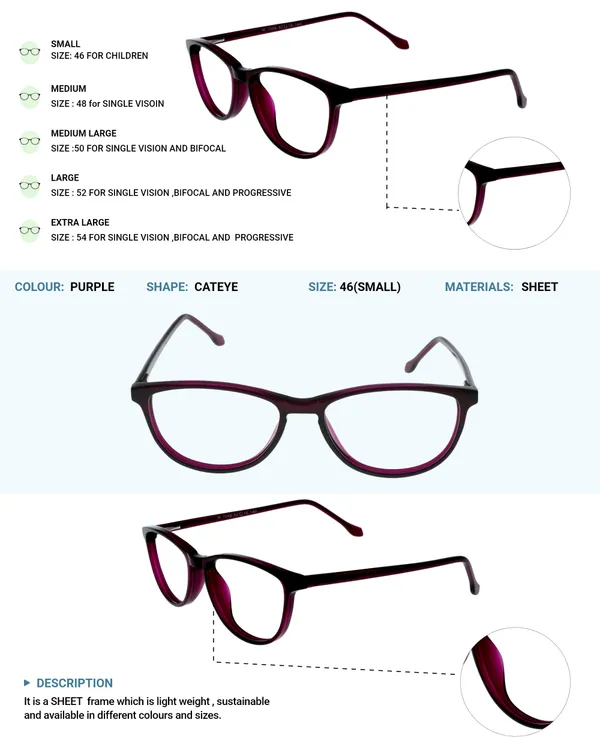 Purple_Cat_Eye_Shaped_Premium_Acetate_Full_Rim_Women_Lightweight_Premium_Eye_Frames_For_Unisex_|_Blue_Ray_Zero_Power