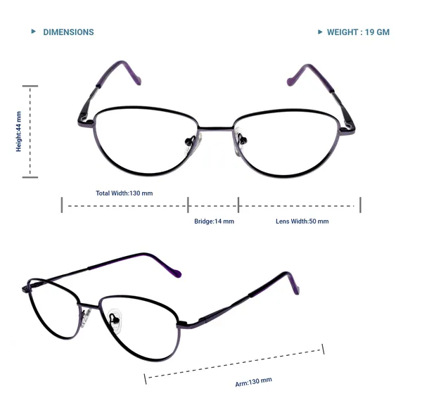 Purple_Premium_Metal_Frames_For_Unisex_|_Blue_Ray_Zero_Power