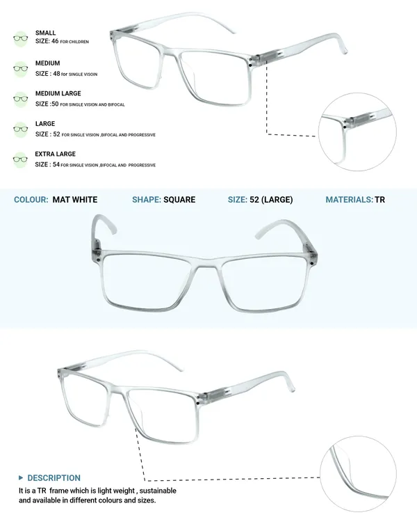 White_Square_Shape_Tr_Full_Rim_Frames_Lightweight_Eyeframes_And_Eyewear_For_Unisex_|_Blue_Ray_Zero_Power