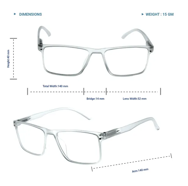 White_Square_Shape_Tr_Full_Rim_Frames_Lightweight_Eyeframes_And_Eyewear_For_Unisex_|_Blue_Ray_Zero_Power