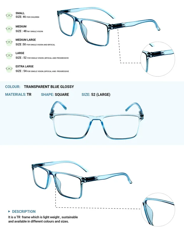 Transparent_&_Blue_Square_Shape_Tr_Full_Rim_Frames_Lightweight_Eyeframes_And_Eyewear_For_Unisex_|_Blue_Ray_Zero_Power