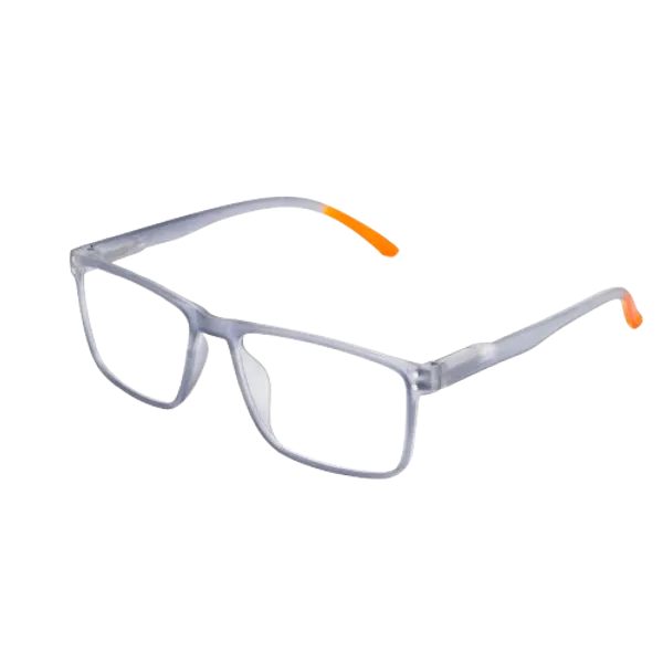 Gray_&_Transparent_&_Orange_Square_Shape_Tr_Full_Rim_Frames_Lightweight_Eyeframes_And_Eyewear_For_Unisex_|_Blue_Ray_Zero_Power