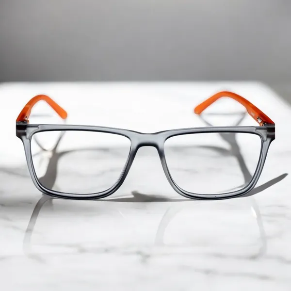 Grey_&_Transparent_&_Orange_Square_Shape_Tr_Full_Rim_Frames_Lightweight_Eyeframes_And_Eyewear_For_Unisex_|_Blue_Ray_Zero_Power