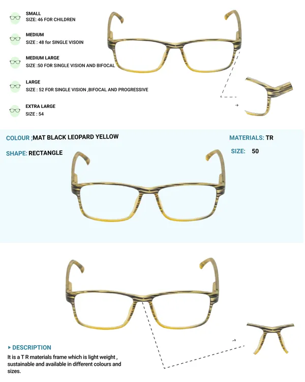 Black_&_Yellow_Recatngle_Shape_Tr_Full_Rim_Frames_Lightweight_Eyeframes_And_Eyewear_For_Unisex_|_Blue_Ray_Zero_Power
