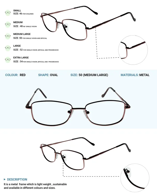 Pink_Premium_Metal_Frames_For_Unisex_|_Blue_Ray_Zero_Power
