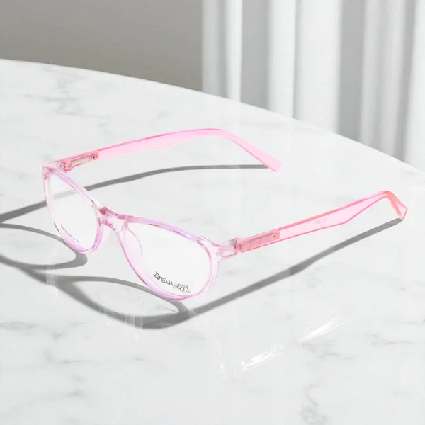 Transparent_&_Dark_Pink_Cat_Eye_Shape_Tr_Full_Rim_Frames_For_Girls_Lightweight_Eyeframes_And_Eyewear_For_Unisex_|_Blue_Ray_Zero_Power