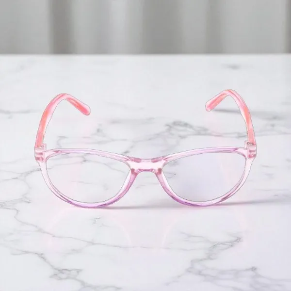 Transparent_&_Dark_Pink_Cat_Eye_Shape_Tr_Full_Rim_Frames_For_Girls_Lightweight_Eyeframes_And_Eyewear_For_Unisex_|_Blue_Ray_Zero_Power