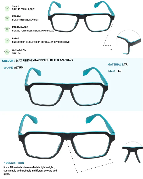 Black_&_Blue_Tr_Full_Rim_Mat_Finish_Leopard_Print_Eye_Frames_For_Unisex_|_Blue_Ray_Zero_Power
