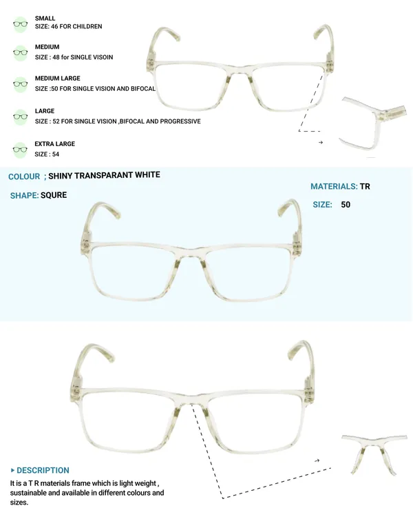 Transparent_&_White_Square_Shape_Tr_Full_Rim_Frames_Lightweight_Eyeframes_And_Eyewear_For_Unisex_|_Blue_Ray_Zero_Power