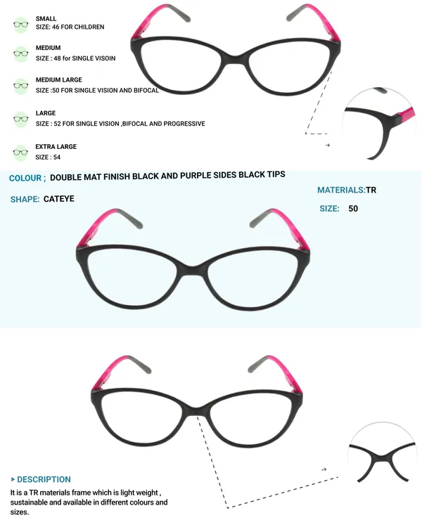 Black_&_Purple_Cat_Eye_Shape_Tr_Full_Rim_Frames_For_Girls_Lightweight_Eyeframes_And_Eyewear_For_Unisex_|_Blue_Ray_Zero_Power
