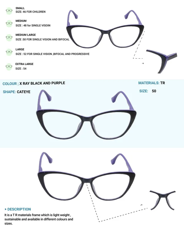 Black_&_Purple_Tr_Full_Rim_Leopard_Print_Eye_Frames_For_Unisex_|_Blue_Ray_Zero_Power