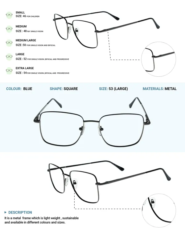 Blue_&_Grey_Premium_Metal_Frames_For_Unisex_|_Blue_Ray_Zero_Power