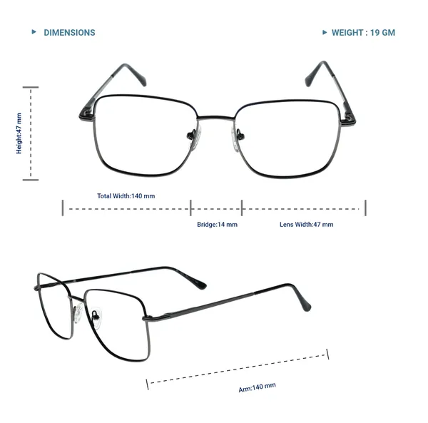 Blue_&_Grey_Premium_Metal_Frames_For_Unisex_|_Blue_Ray_Zero_Power