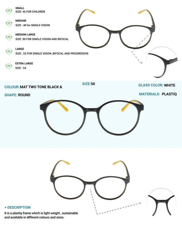 Black_&_Yellow_Round_Shape_Tr_Full_Rim_Frames_Lightweight_Eyeframes_And_Eyewear_For_Unisex_|_Blue_Ray_Zero_Power