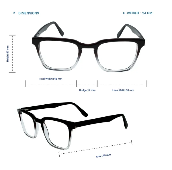 Black_&_White_Wayfarer_Shaped_Premium_Acetate_Full_Rim_Lightweight_Premium_Eye_Frames_For_Unisex_|_Blue_Ray_Zero_Power