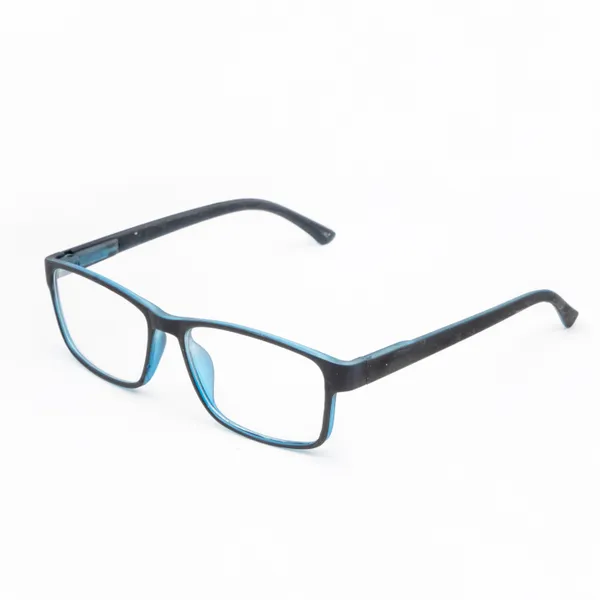 Black_&_Dark_Blue_Recatngle_Shape_Tr_Full_Rim_Frames_Lightweight_Eyeframes_And_Eyewear_For_Unisex_|_Blue_Ray_Zero_Power