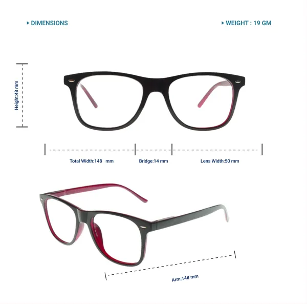 Pink_Wayfarer_Shape_Tr_Full_Rim_Frames_Lightweight_Eyeframes_And_Eyewear_For_Unisex_|_Blue_Ray_Zero_Power