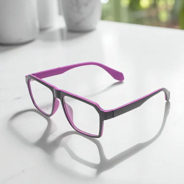 Black_&_Pink_Tr_Full_Rim_Glossy_Finished_Eye_Frames_For_Unisex_|_Blue_Ray_Zero_Power
