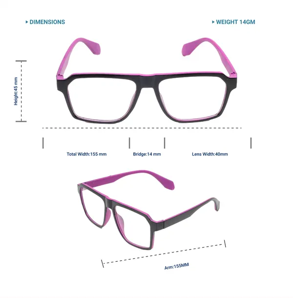 Black_&_Pink_Tr_Full_Rim_Glossy_Finished_Eye_Frames_For_Unisex_|_Blue_Ray_Zero_Power