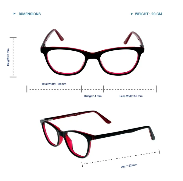 Pink_&_Black_Cat_Eye_Shaped_Premium_Acetate_Full_Rim_Women_Lightweight_Premium_Eye_Frames_For_Unisex_|_Blue_Ray_Zero_Power
