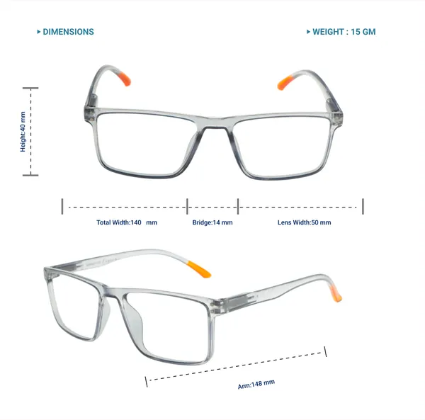 Grey_&_Orange_Square_Shape_Tr_Full_Rim_Frames_Lightweight_Eyeframes_And_Eyewear_For_Unisex_|_Blue_Ray_Zero_Power