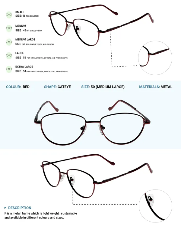 Red_Premium_Metal_Frames_For_Unisex_|_Blue_Ray_Zero_Power