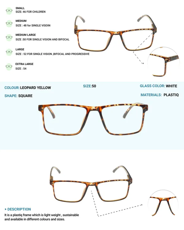 Yellow_Square_Shape_Tr_Full_Rim_Frames_Lightweight_Eyeframes_And_Eyewear_For_Unisex_|_Blue_Ray_Zero_Power