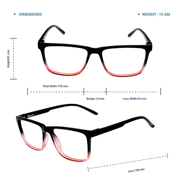 Black_&_Red_Square_Shape_Tr_Full_Rim_Frames_Lightweight_Eyeframes_And_Eyewear_For_Unisex_|_Blue_Ray_Zero_Power