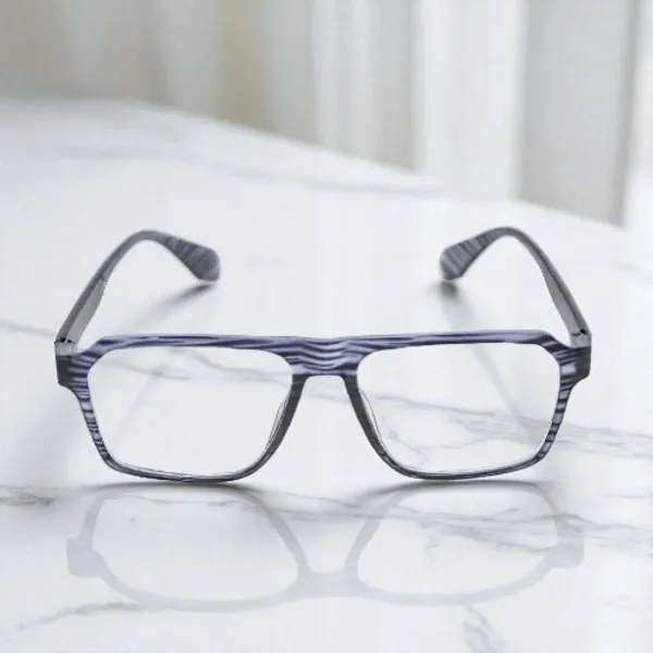 Black_&_White_Tr_Full_Rim_Glossy_Finished_Eye_Frames_For_Unisex_|_Blue_Ray_Zero_Power