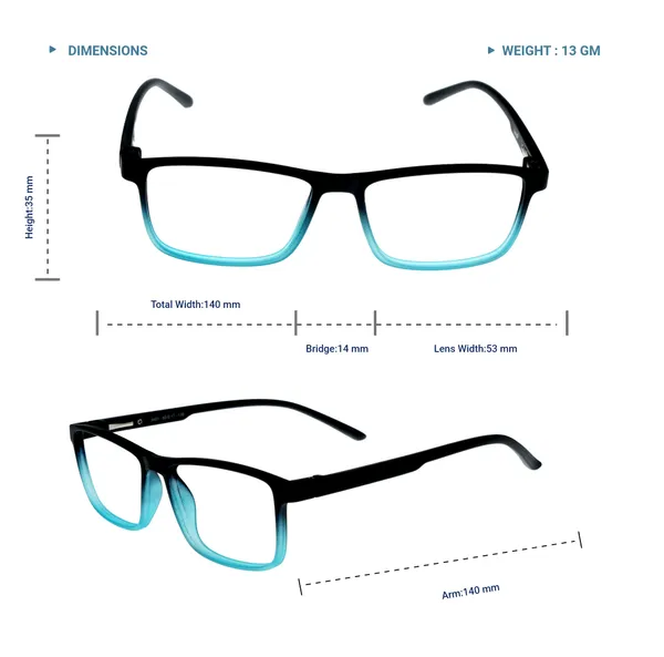 Black_&_Turquoise_Recatngle_Shape_Tr_Full_Rim_Frames_Lightweight_Eyeframes_And_Eyewear_For_Unisex_|_Blue_Ray_Zero_Power