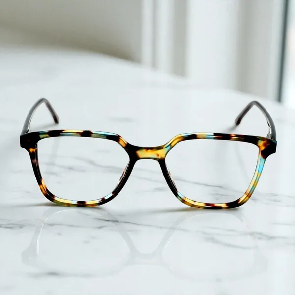 Yellow_&_Turquoise_Wayfarer_Shaped_Premium_Acetate_Full_Rim_Women_Lightweight_Premium_Eye_Frames_For_Unisex_|_Blue_Ray_Zero_Power