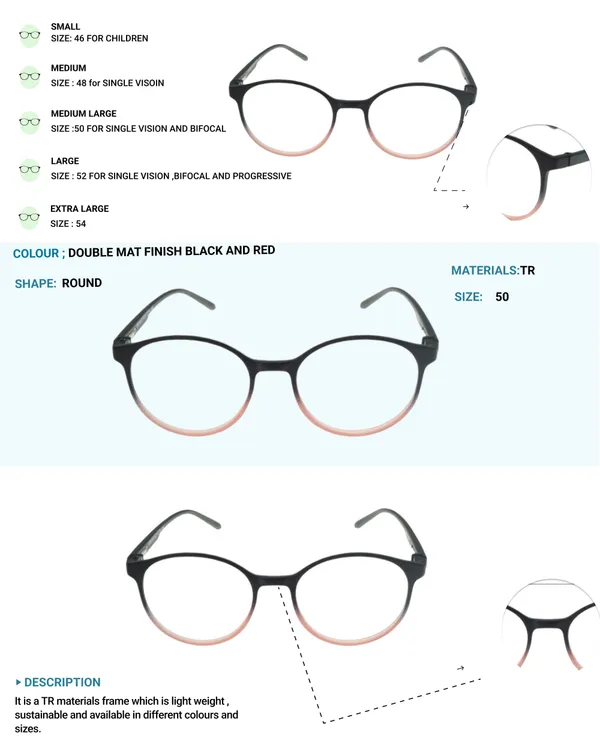 Black_&_Red_Round_Shape_Tr_Full_Rim_Frames_Lightweight_Eyeframes_And_Eyewear_For_Unisex_|_Blue_Ray_Zero_Power